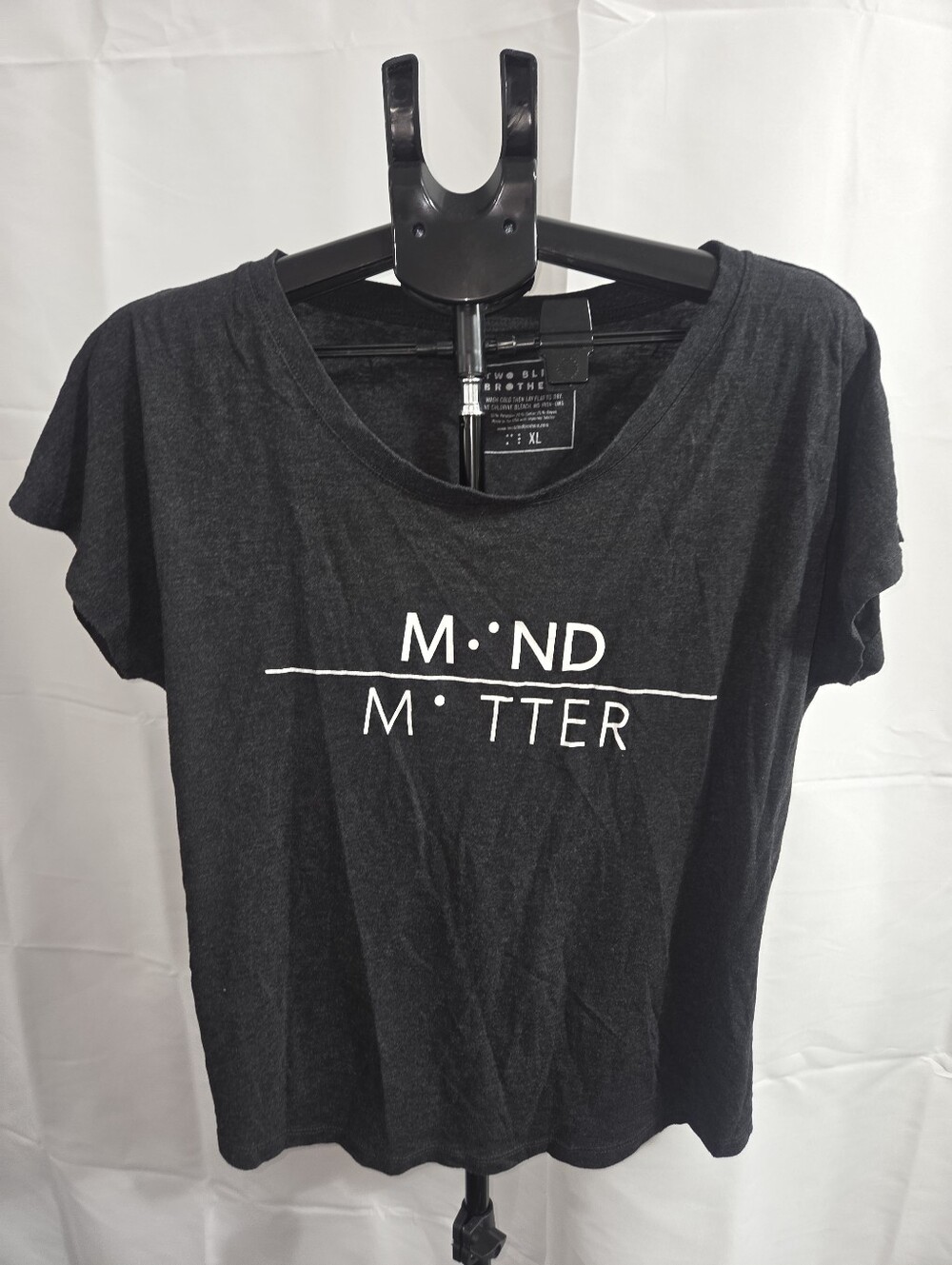 Two Blind Brothers Mind Over Matter Tee Shirt size XL heather Gray